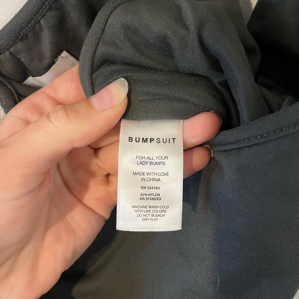 Bumpsuit Kate Maternity Unitard- Slate- Med - Picture 7 of 8